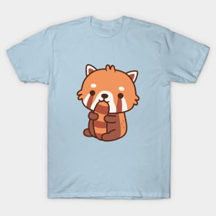 Cute Red Panda Biting On Its Tail T-Shirt